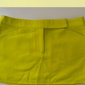 Forever 21 Green and Yellow Mini Pencil Skirt